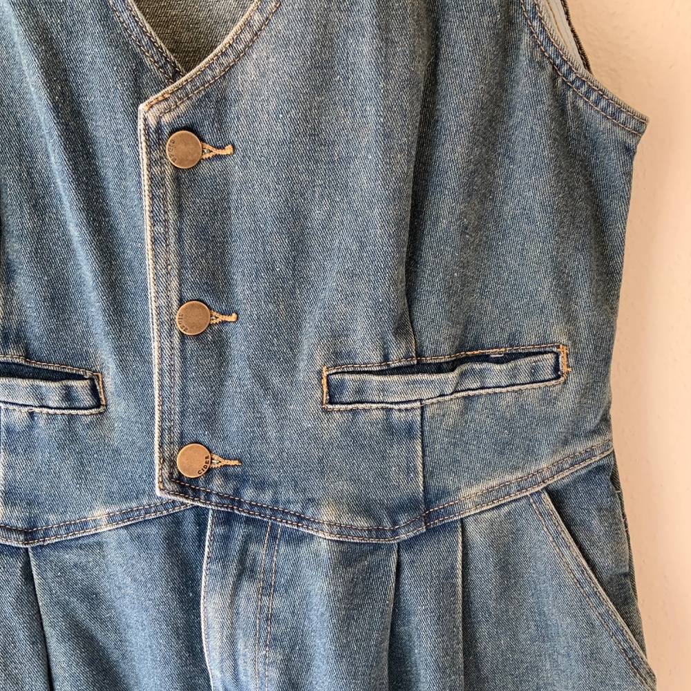 Cider Denim Blue Jumpsuit - Picture 3 of 14